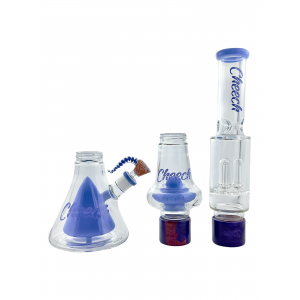 Cheech - 24.5" Detachable Part Beaker in Beaker Perc  W/Matrix Perc Water Pipe - Jade Blue [CHWP06]